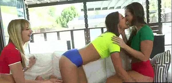  Amazing Sex Between Horny Teen Lesbo Girls (Rilynn Rae & Abigail Mac & Kenna James) mov-23